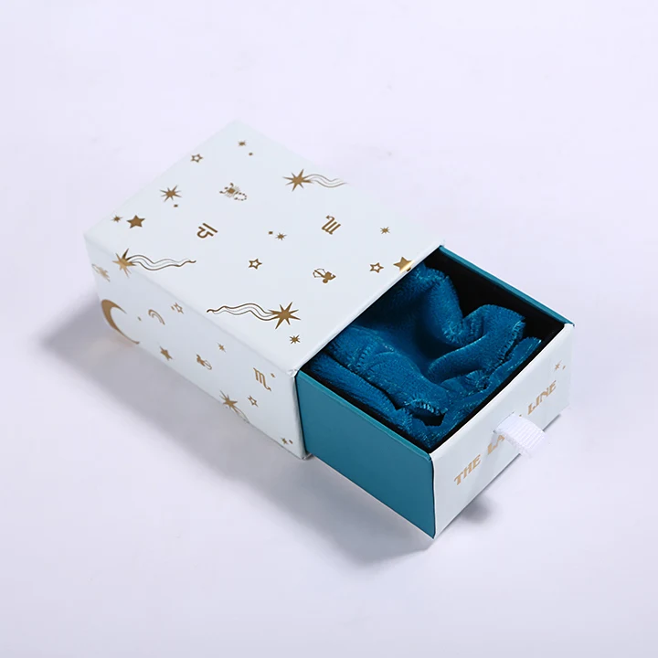 High quality beautiful slide out cardboard drawer style gift match box