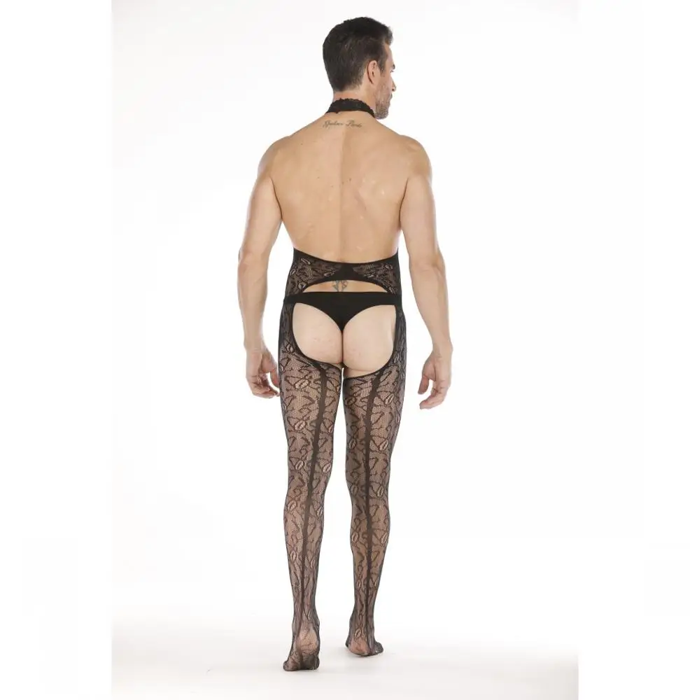 Мужские чулки в сеточку, боди, чулки, сексуальное мужское нижнее белье, нижнее белье