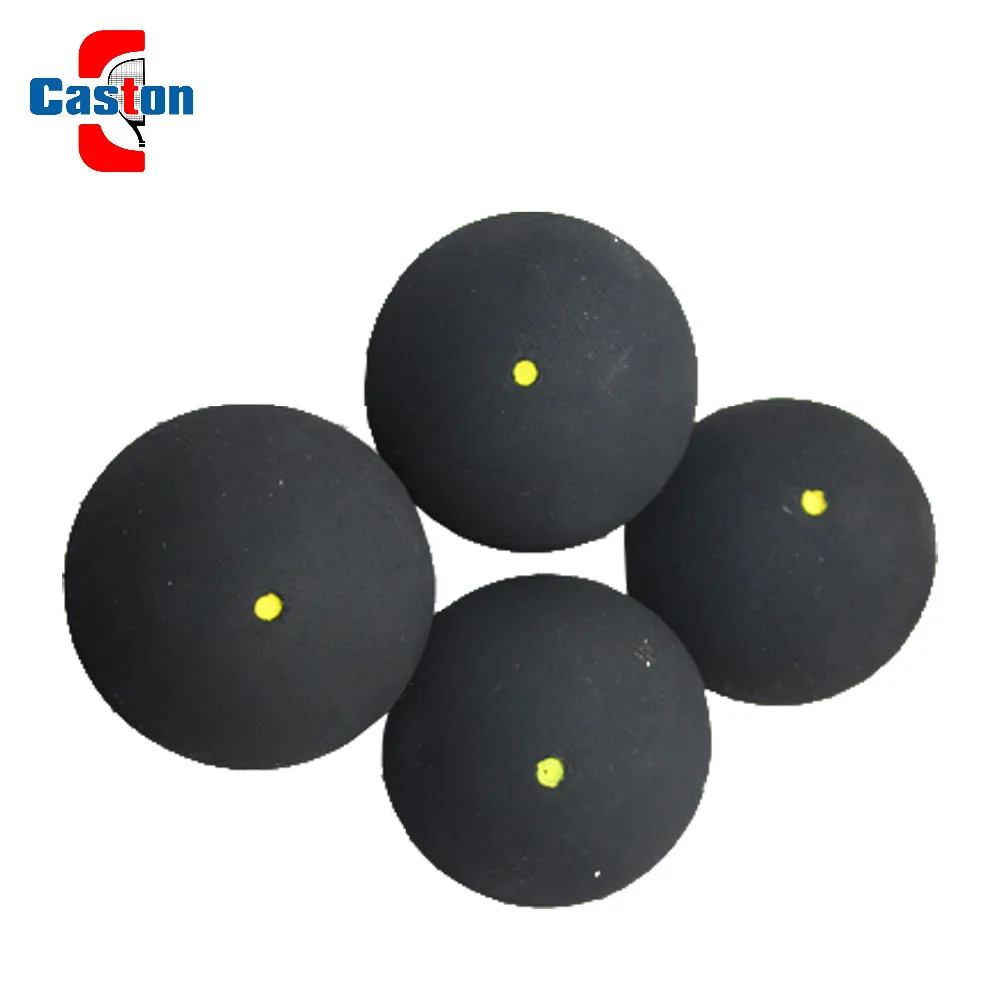 Two Yellow Dots Low Speed Rubber Ball Training Competition Squash Ball