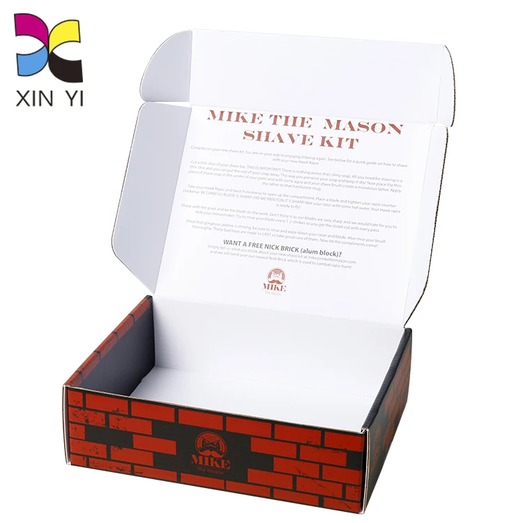 Поставщик услуги печати, оптовая продажа, длинная Гофрированная коробка из крафт-бумаги с принтом на заказ