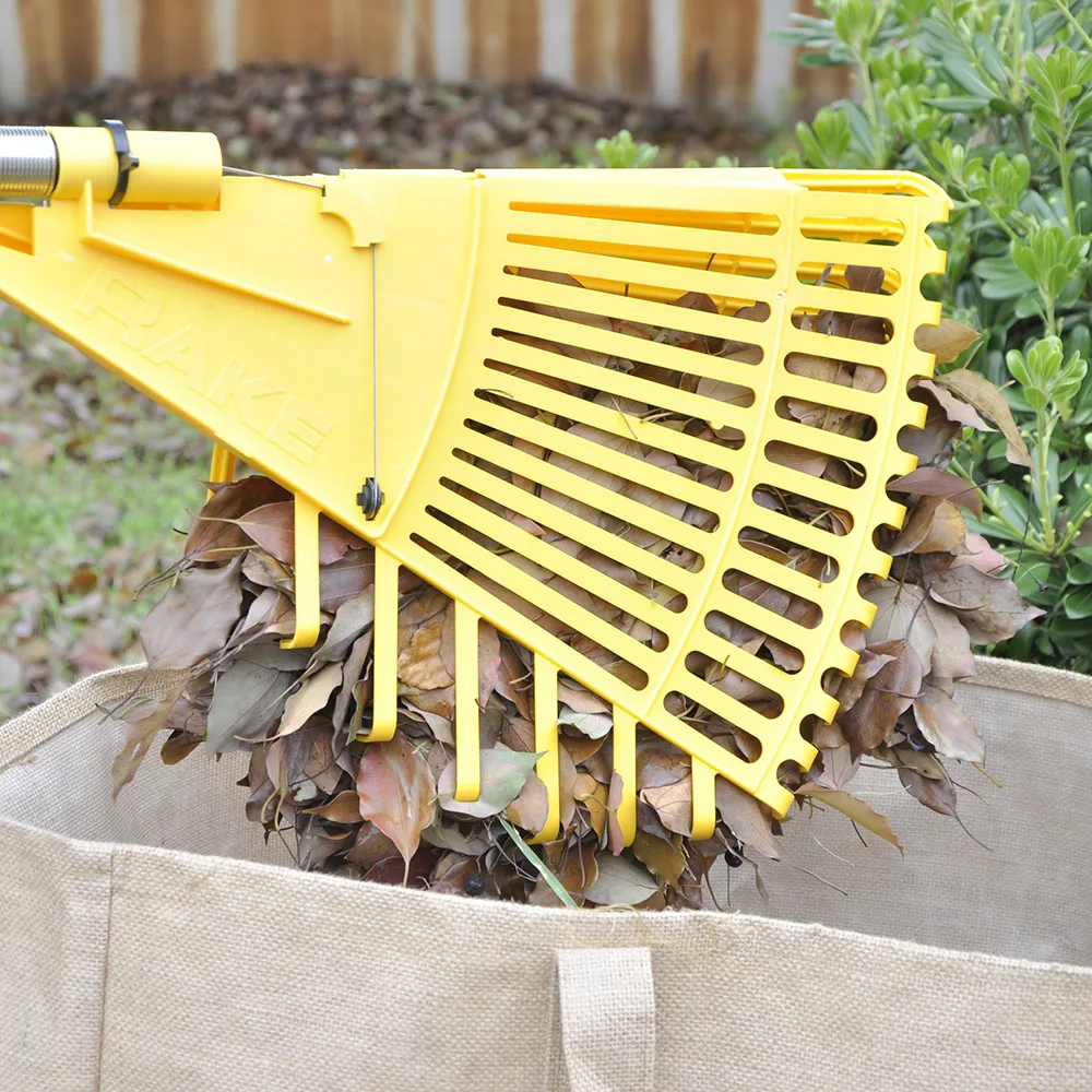 
VERTAK Global Patent Professional supplier quick assemble 2 in 1 plastic garden leaf rake/grabber 