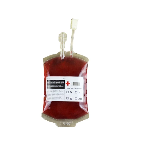 Drink Container Cups Syringe Bag Print Blood Theme Crazy Halloween Party PE Screen Printing Infusion Bag Beverage Disposable