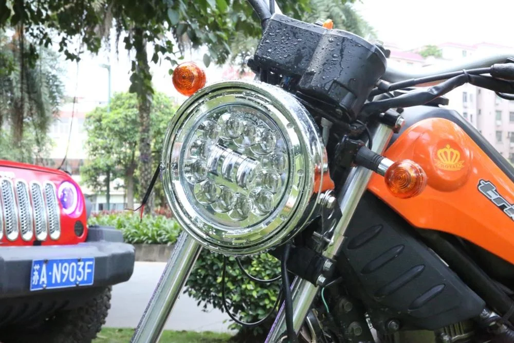 Motorcycle lighting system for cherokee xj high power led lights motorcycle headlight 7inch