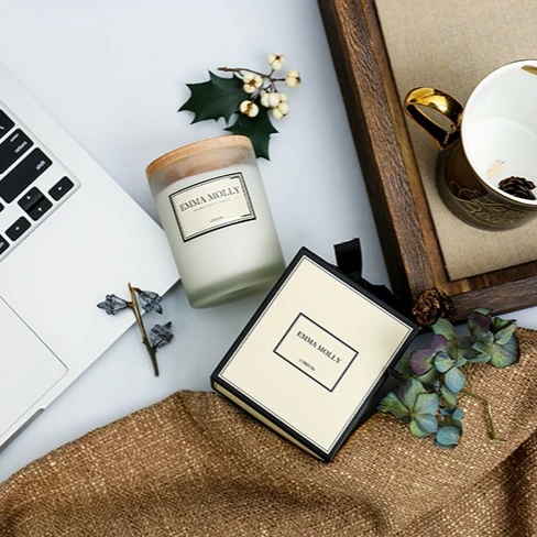 Christmas Gift Home Decoration 100% soy wax scented candle manufacturers