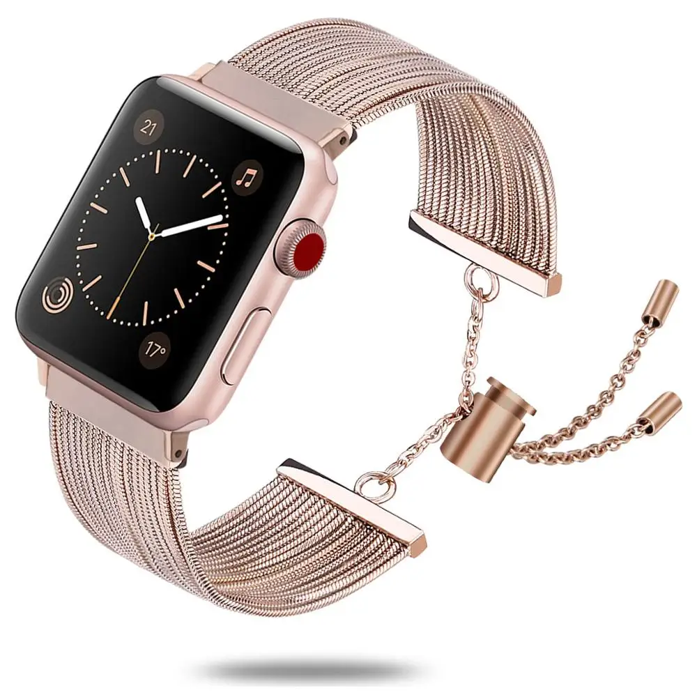 Wholesale Metal Bangle Bracelet Wrist Watch Strap for iWatch 40/38mm Stainless Steel Watch Band for Apple Watch Series 4 3 2 &1