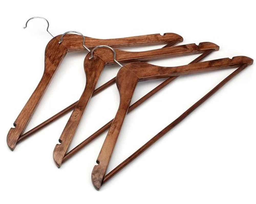 30 Pack Hangers a Grade Lotus Natural Color Wooden Hanger