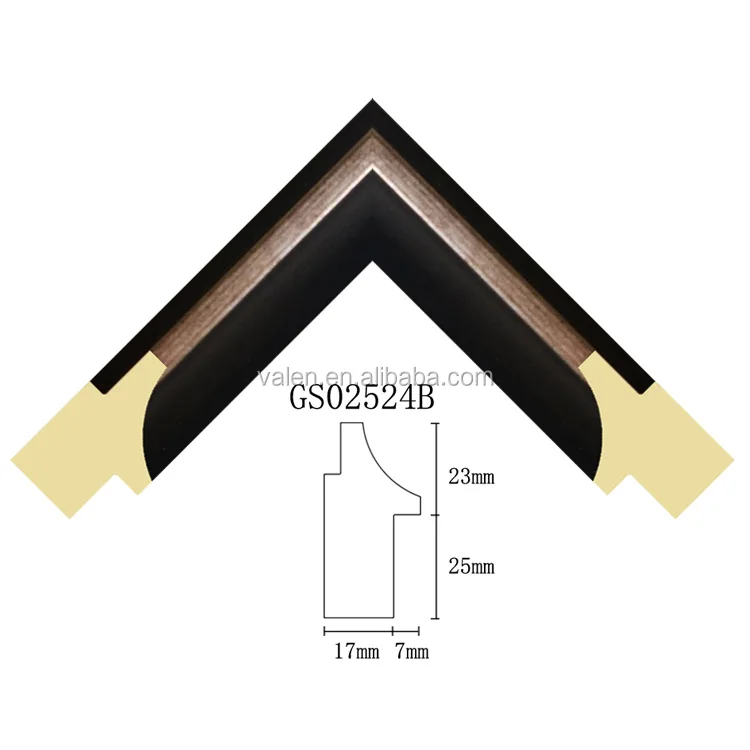 New Launch Awesome Beautiful L Shape 3 Meter Wood Texture Materials Decorative Picture Frame Moulding