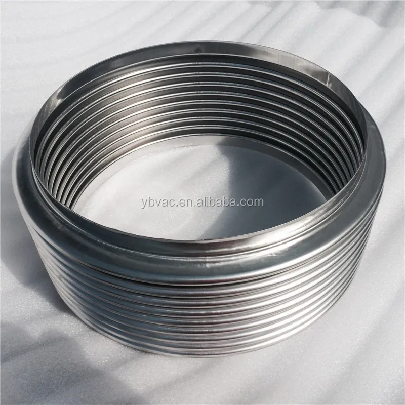 250 metal bellows components compressible with pipe end,thin wall