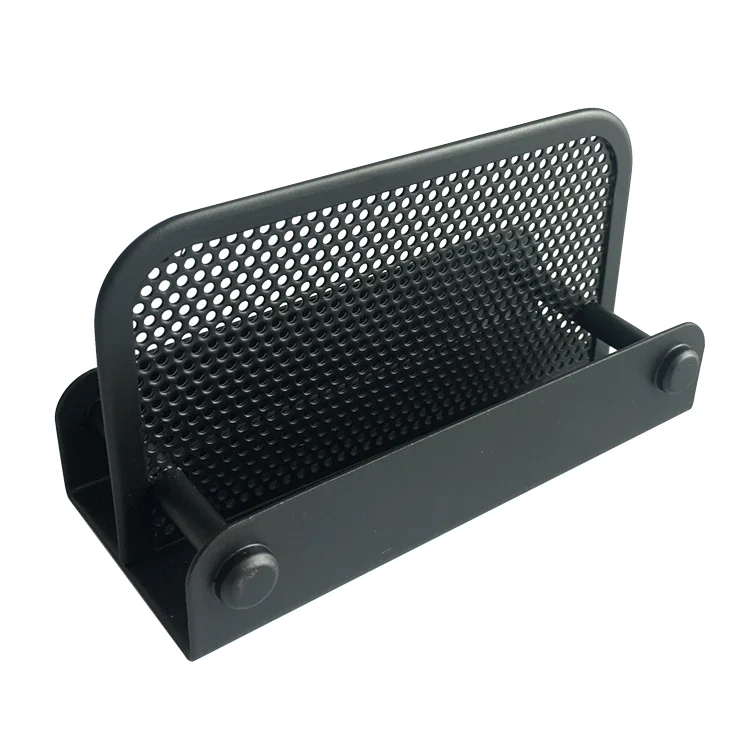 Black Office Table Business Name Card Holder