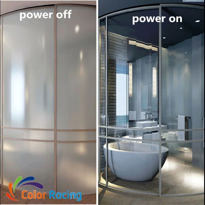 Умная переключаемая пленка из стекла, меняющая цвет, умное электрическое управление, прозрачная, непрозрачная