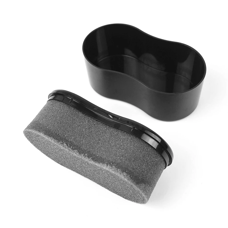 Shoe shine sponge and shoe polish sponge with neutral color
