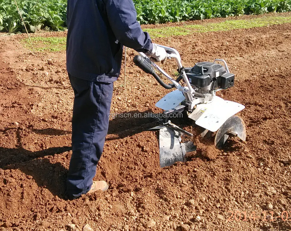 Single Cylinder Agriculture Machines Cassava Planting Ploughing Hand Tractor Small Roto Tiller Farm Cultivator Gasoline