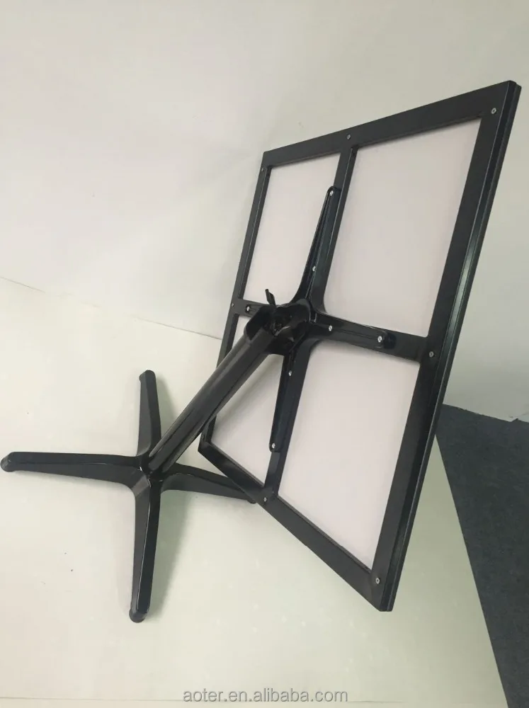 Wholesale Manufacturing Morden Compact Aluminum Wood Outdoor Garden Furniture Folding Table