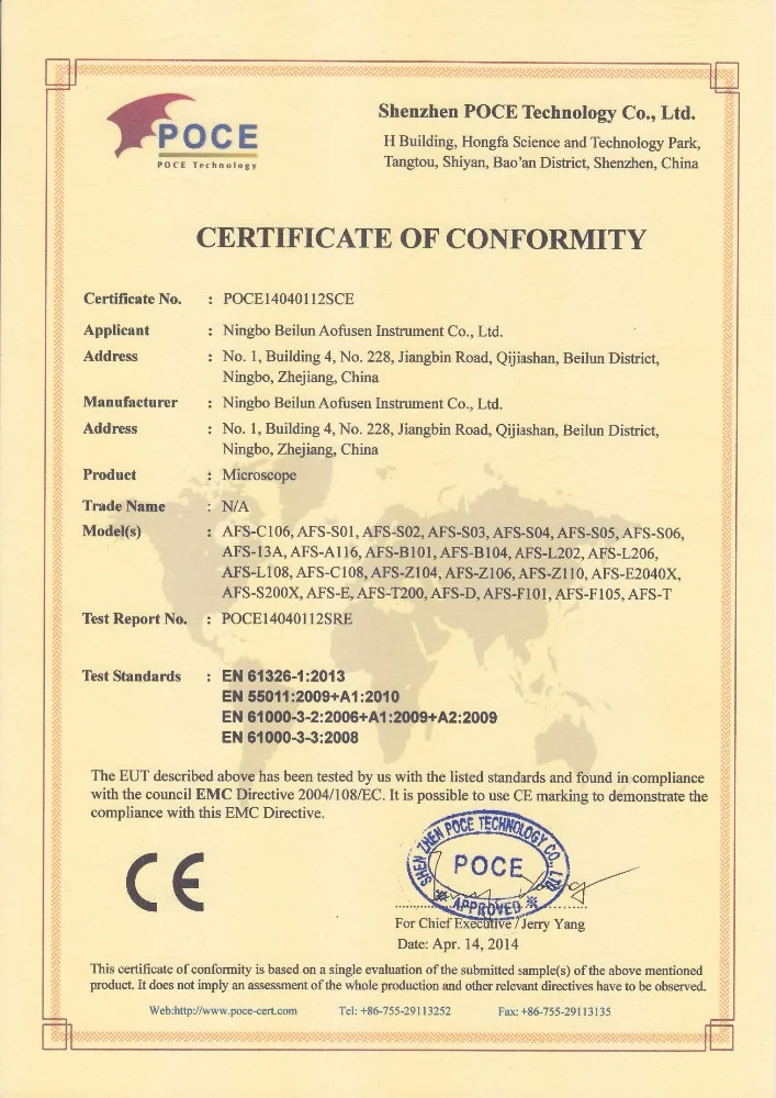 AFS обучение в школе биологических студент Монокуляр микроскоп с конкурентоспособная цена S06 серии