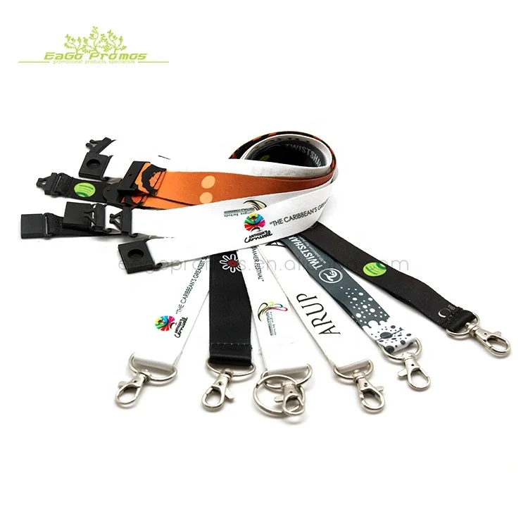 2022 2023 Wholesale Custom Dye Sublimation Printed Beer Holder Lanyard with lanyard safety breakaway buckles