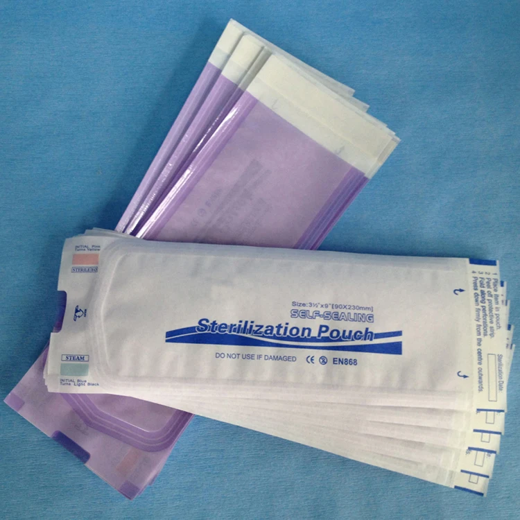 Disinfection Tools Self Sealing Sterilization Paper Bag Sterile Packaging Pouch