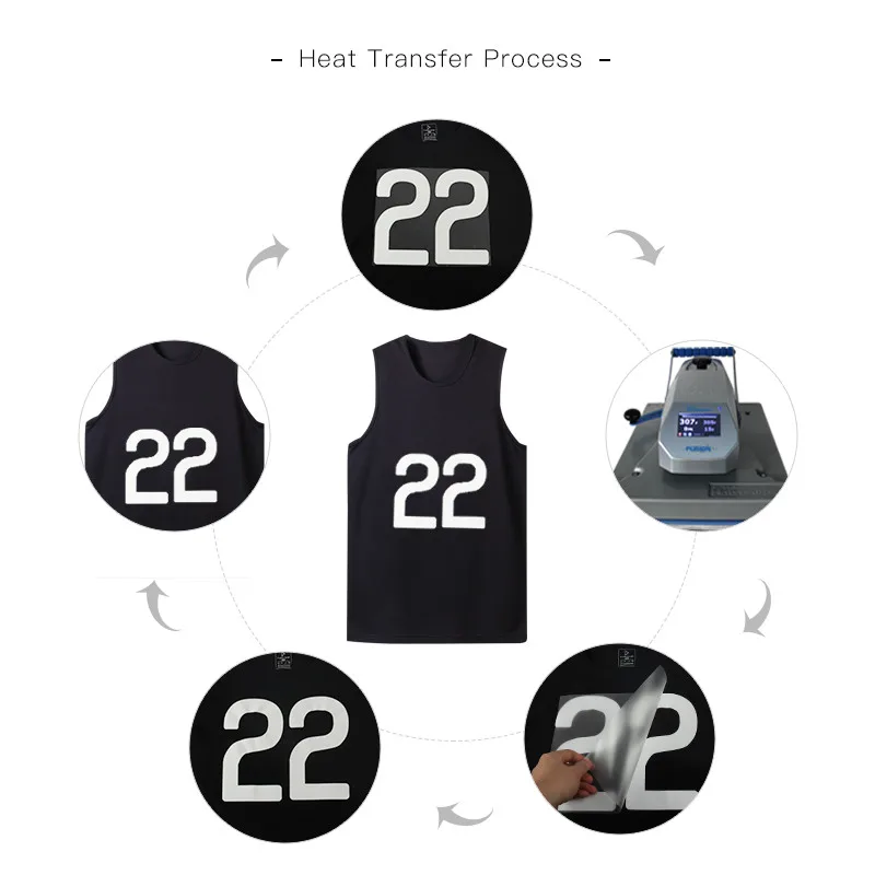 Custom logo  iron on letters and name numbers heat transfer sticker for soccer jersey t-shirt