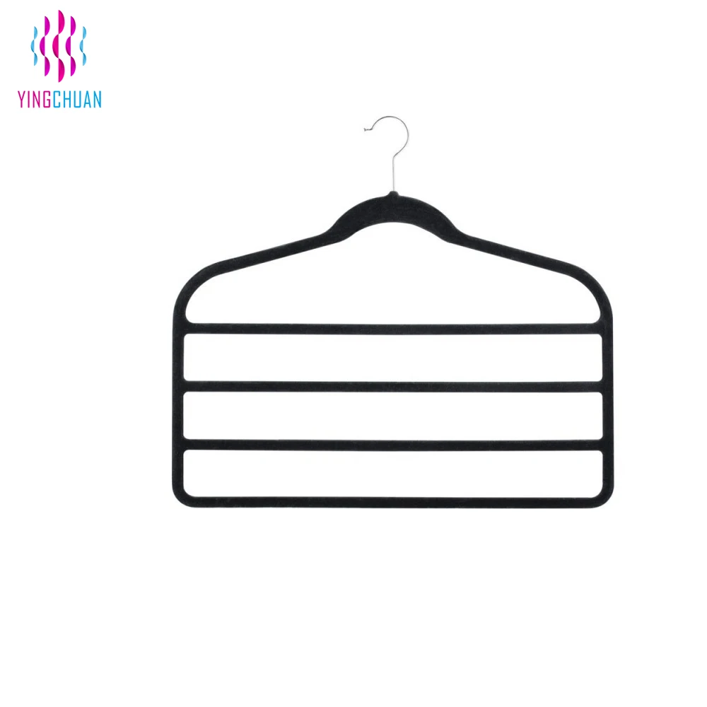 Multi-functional 4 Tier Pants Velvet Hanger