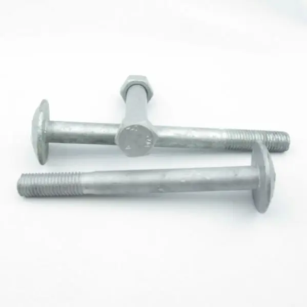 ASTM A394 Type O galvanized steel hex head tower bolts