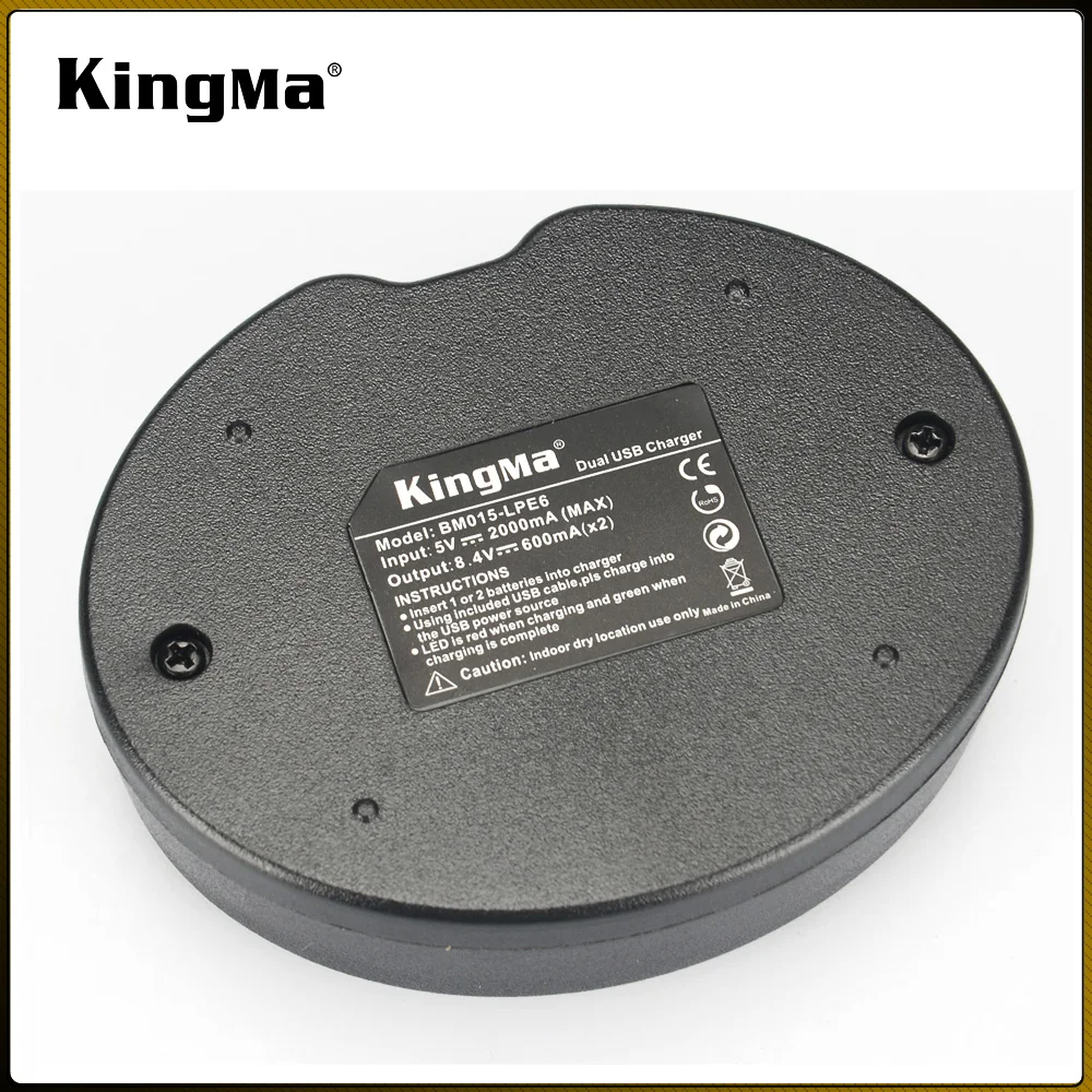 Kingma BM015-LPE8 LP-E8 Micro USB портативное зарядное устройство двухканальный зарядное устройство для Canon EOS 650D 600D 700D