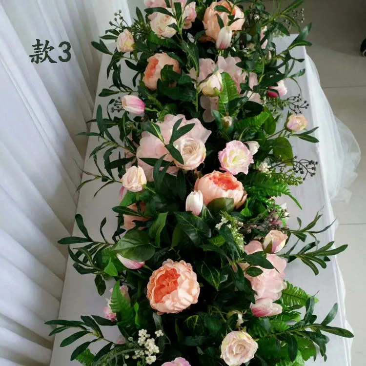 
Flower arranging artificial flower runner 1 m stage road lead 