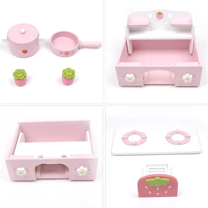 Новый тренд изготовления детских ролевые игры игрушки для деревянные кухонные наборы игрушечных конструкторов TYXG001-6