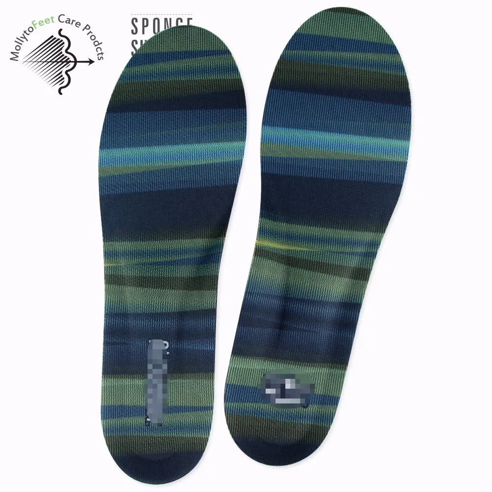 Orthotic flat feet shoes insert EVA memory foam high foot care protects arch support insoles