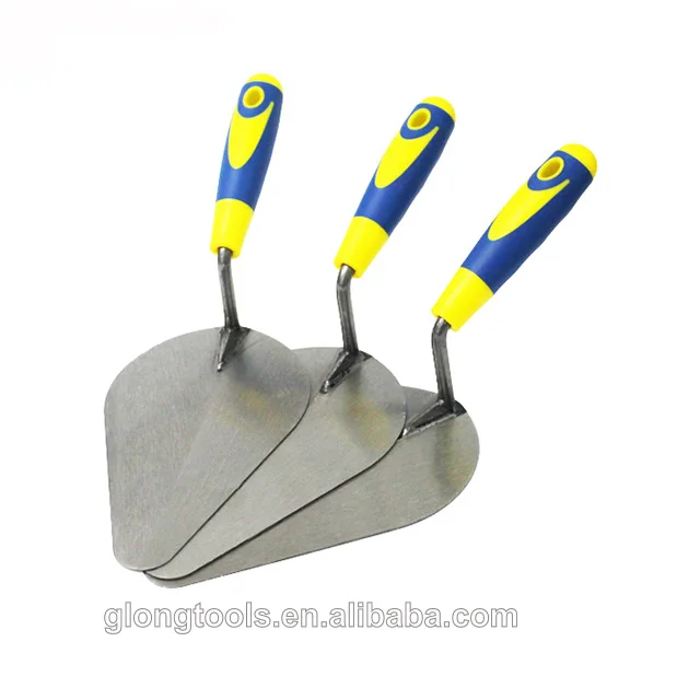Construction hand tools Bricklaying trowel with Rubber Handle
