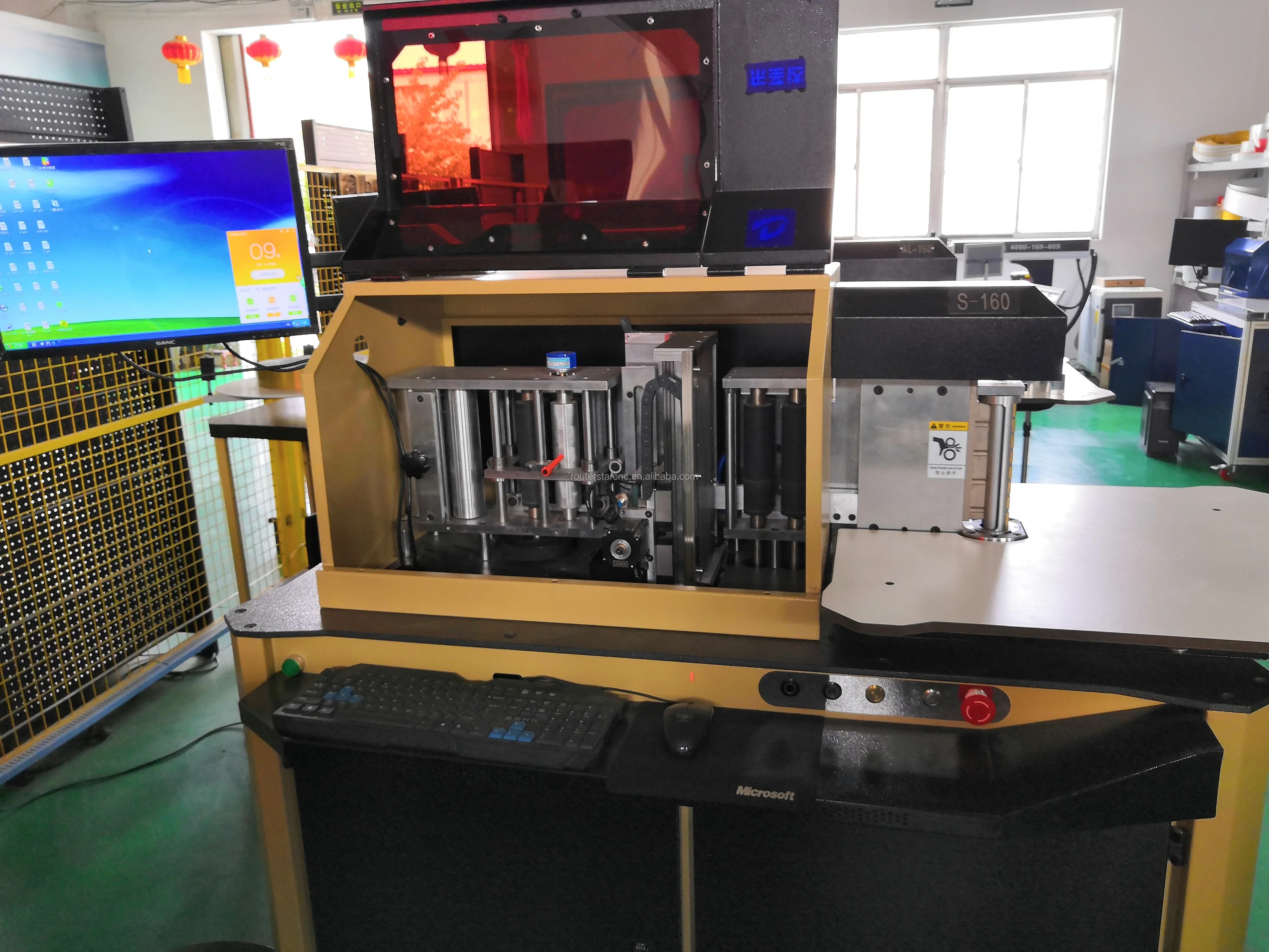 Channel letter bender machine 130 edge folded channel letter bending machine luminous letters making