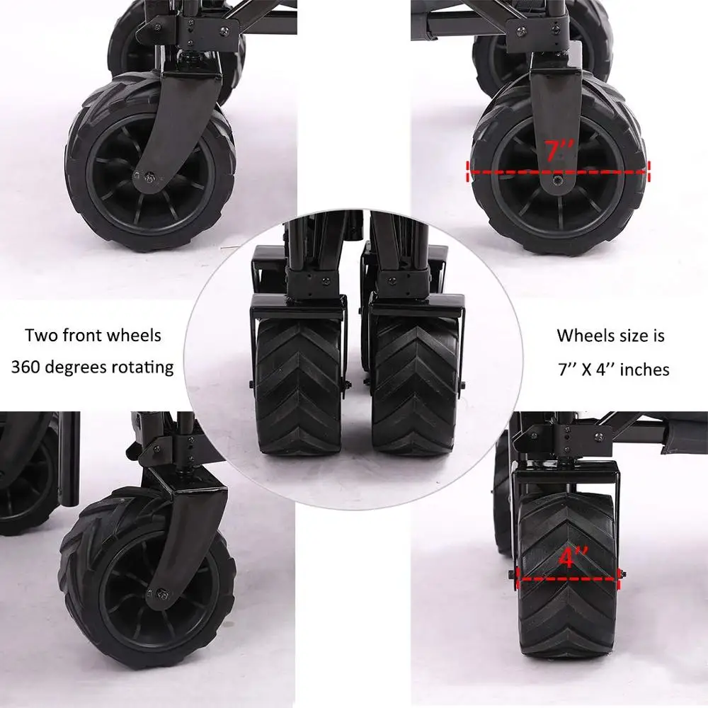 Складная Алюминиевая тележка для сада и пляжа