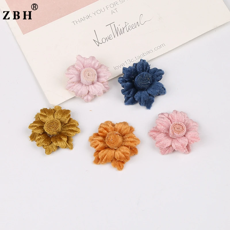 DIY Fabric Flower Shape Handmade Wool Decorative Flower