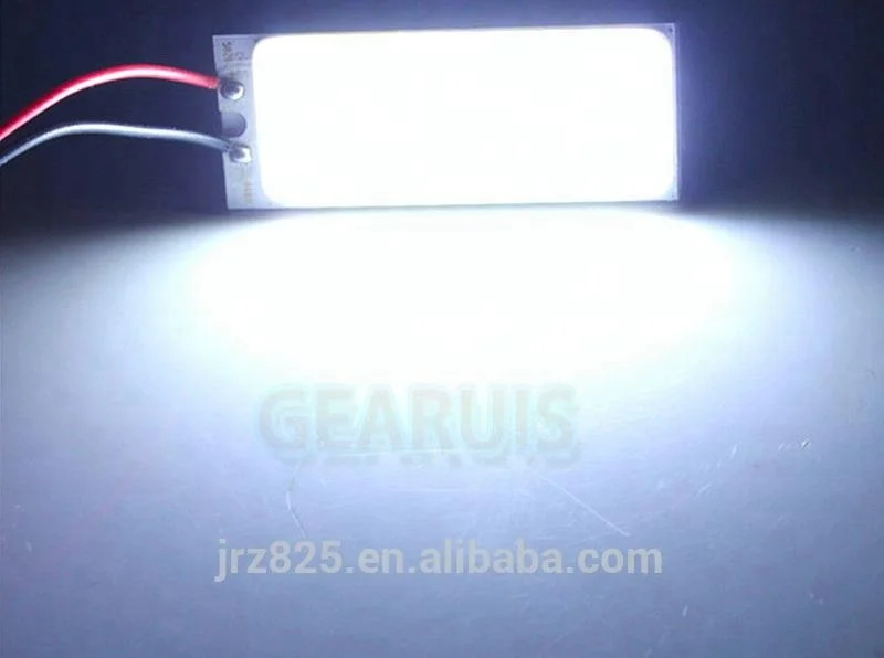 Super bright Dome Panel light COB 36 Chips LED Chip Car interior lights lamp bulb T10 Festoon BA9S 2 Adapters White DC 12V