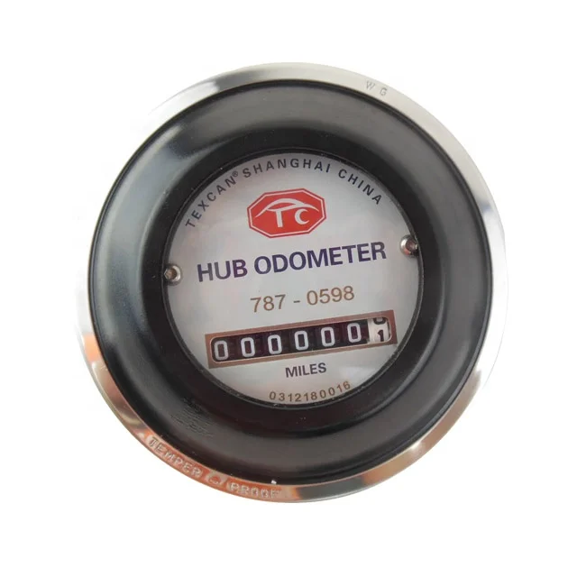 
0598 TEXCAN Mechanical Hub Odometer Truck & Trailer Mile Hubodometer Mileage Counter 