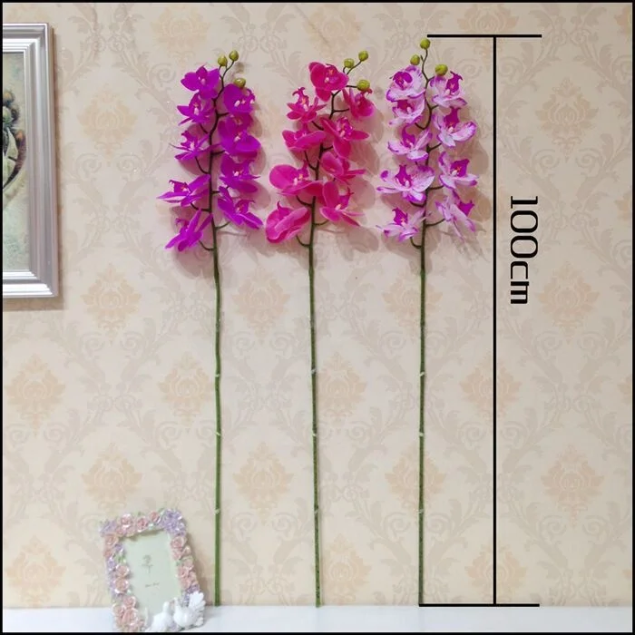 
artificial Phalaenopsis manufacturers High quality 9 heads real touch Orchids annual flower wedding 