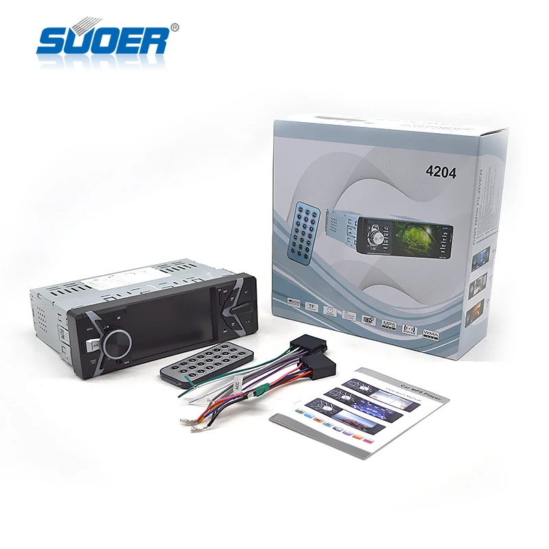 Hot sale 12V one din 4.1inch car mp5 player Audio Stereo Radio with USB/TF/AUX/blutooth full HD Support Rear View Camera