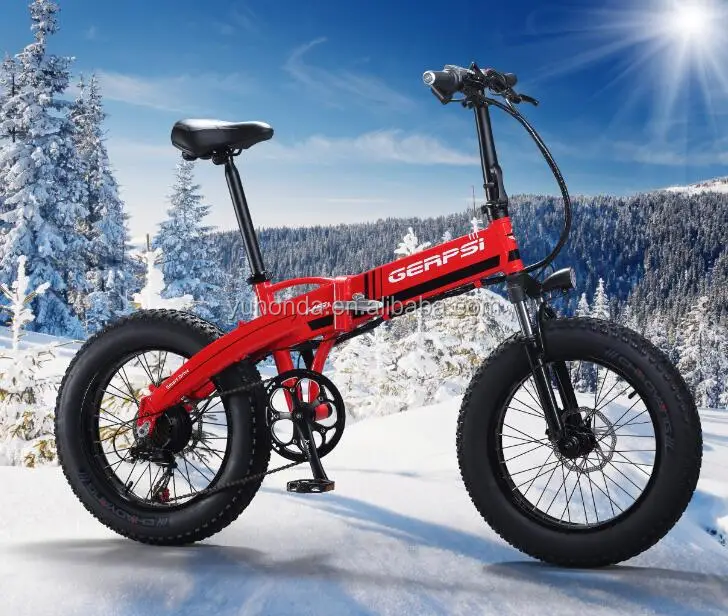 2018 HOT Fat Tire Foldable Electric Bike Snow Bike Lithium Hidden Battery Powered Electric Bicycle