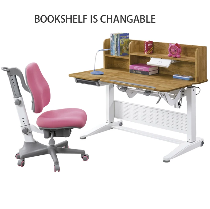 Ergonomic height Ajustable kids study table for growing children