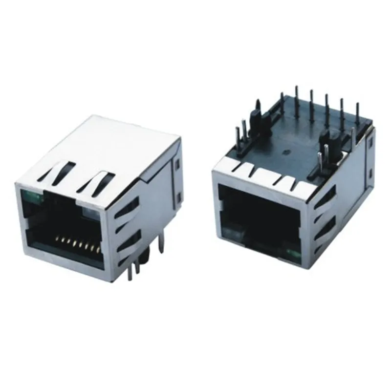  8-pin модульный разъем Jack/щит печатной платы Rj45 муфтовый стыковочный переводник формованные с трансформатором в