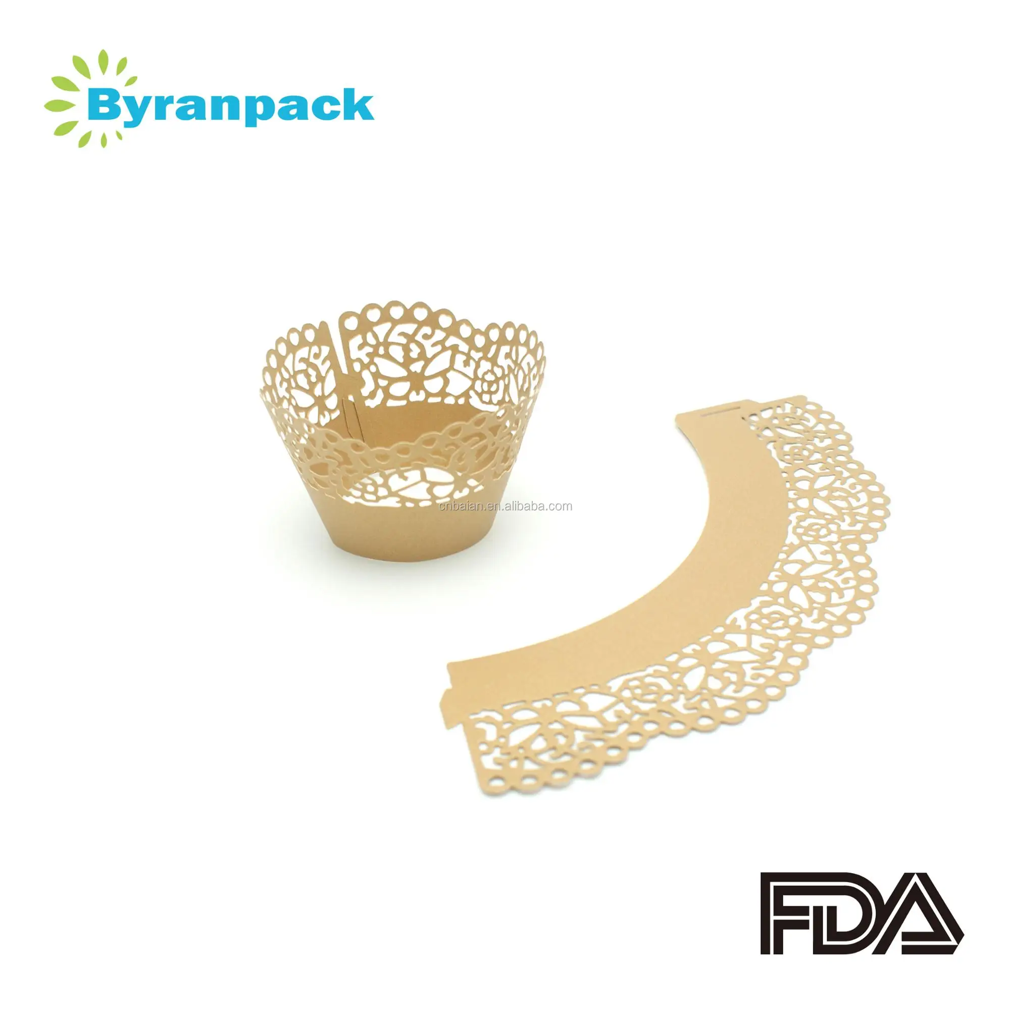 Hot sale colorful party laser cut lace paper cupcake wrappers cake decoration