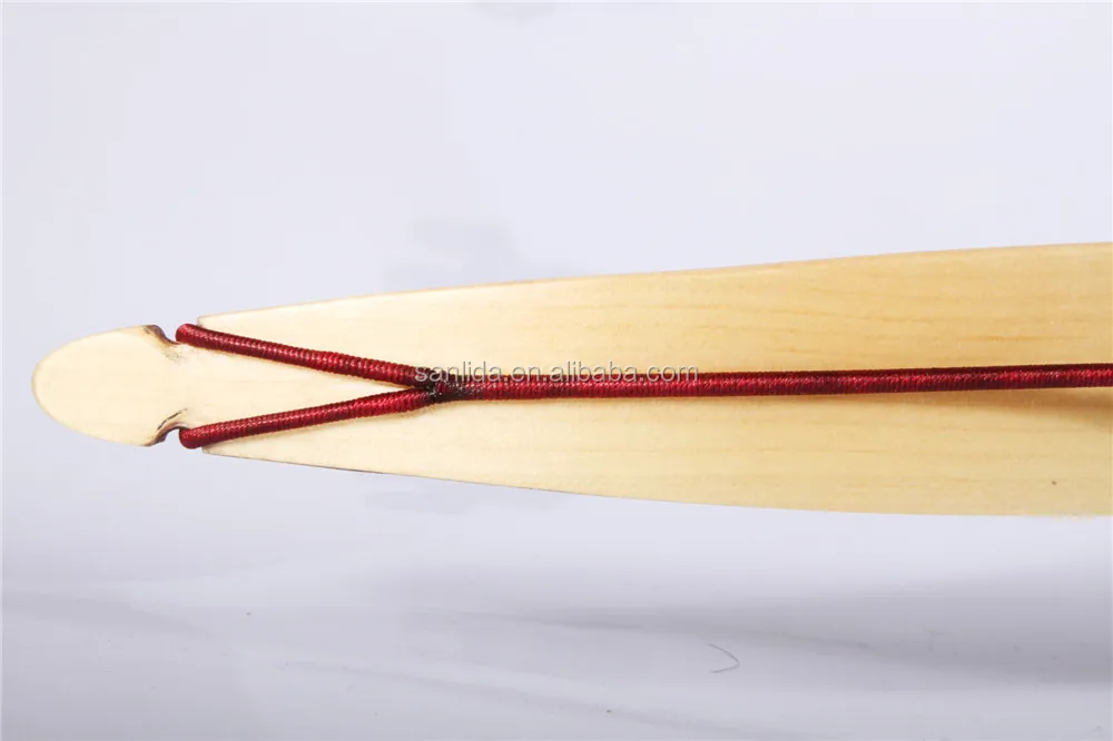 Archery wooden one piece recurve hunting bow, traditional archery hunting bow