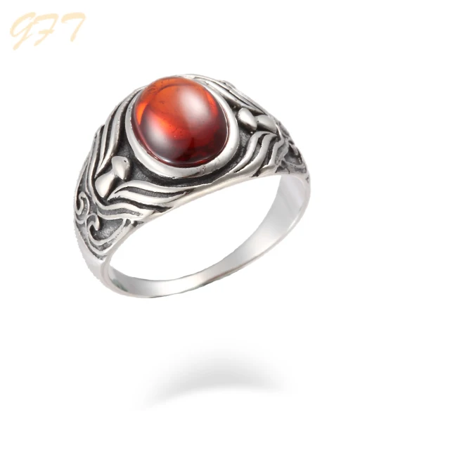 
Wholesale fashion 925 sterling silver marcasite and ruby rings 