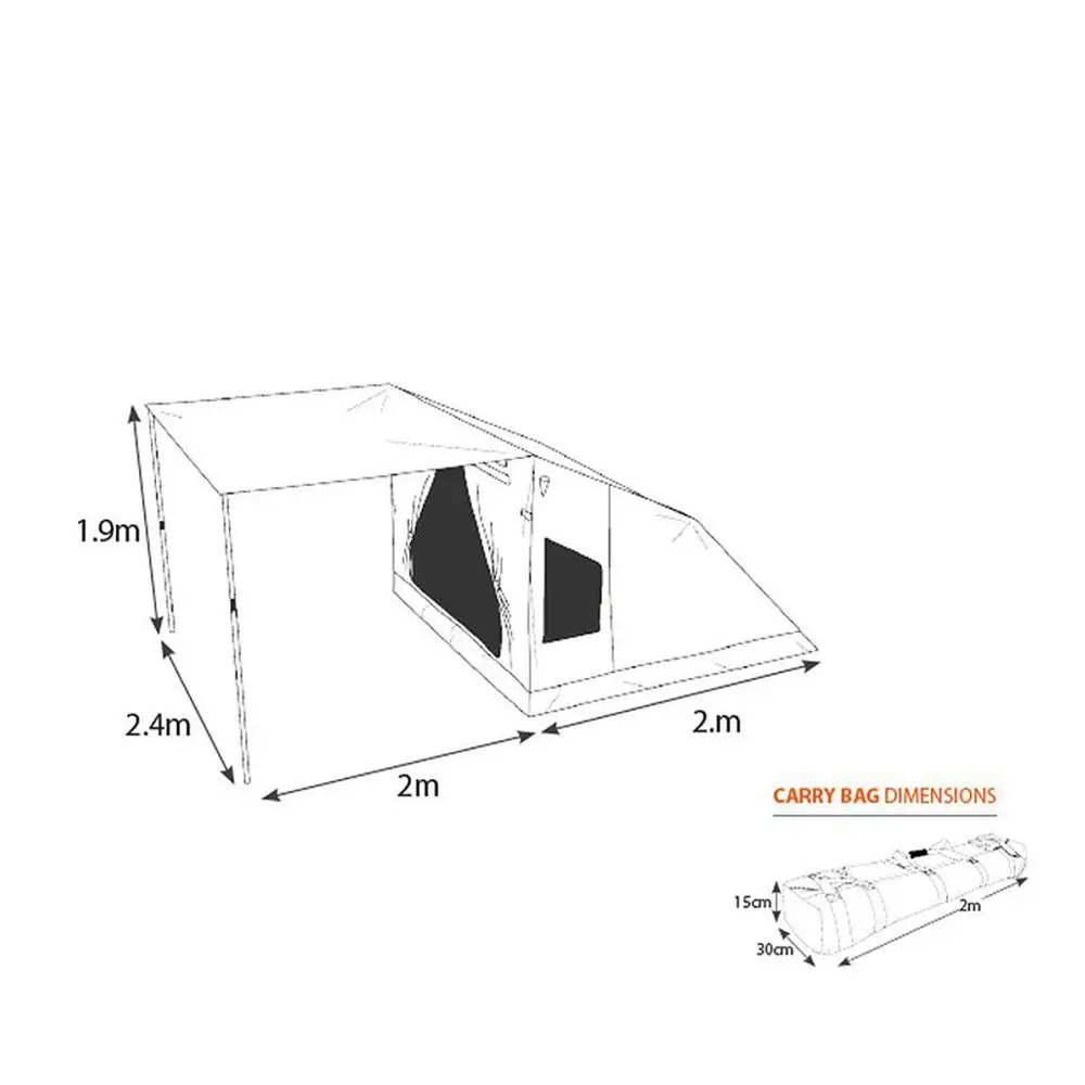 Quick setting OZ tent canvas safari tent
