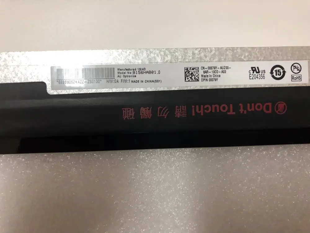 Сенсорный ЖК-дисплей 15,6 дюйма в сборе, модель B156HAB01.0 LP156WF7-SPA1 для Dell Inspiron 5568 5578 5579 7568 7569