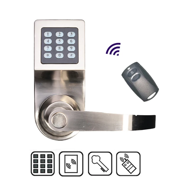 
RF card remotel control password electronic cylinder keypad door lock 