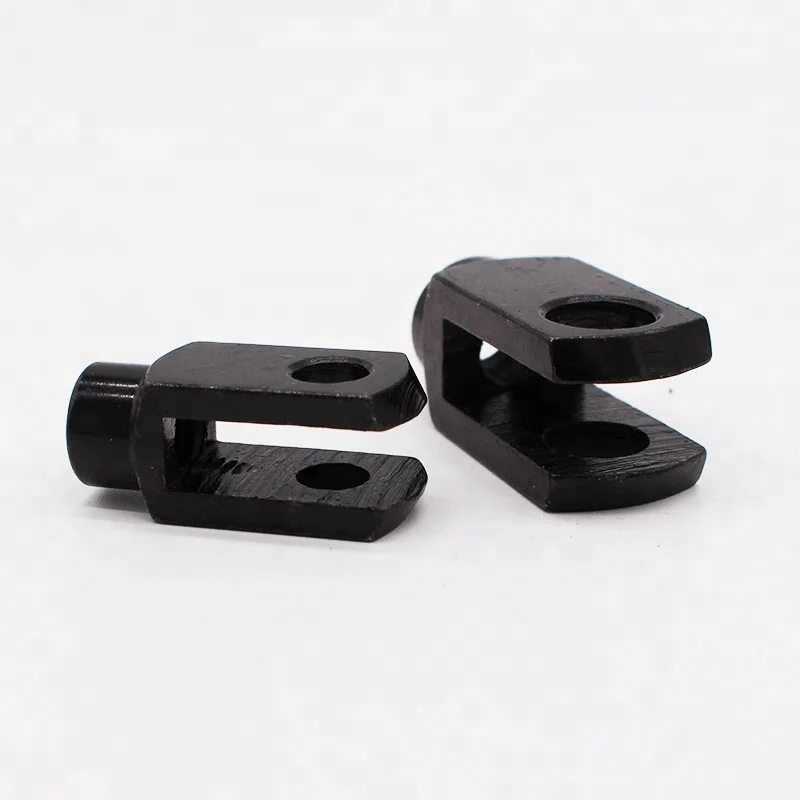 Black zinc plated yoke end U clevis for gas spring