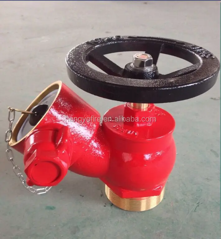Косый посадочный клапан, пожарный гидрант, латунный клапан, входной резьбовой клапан
