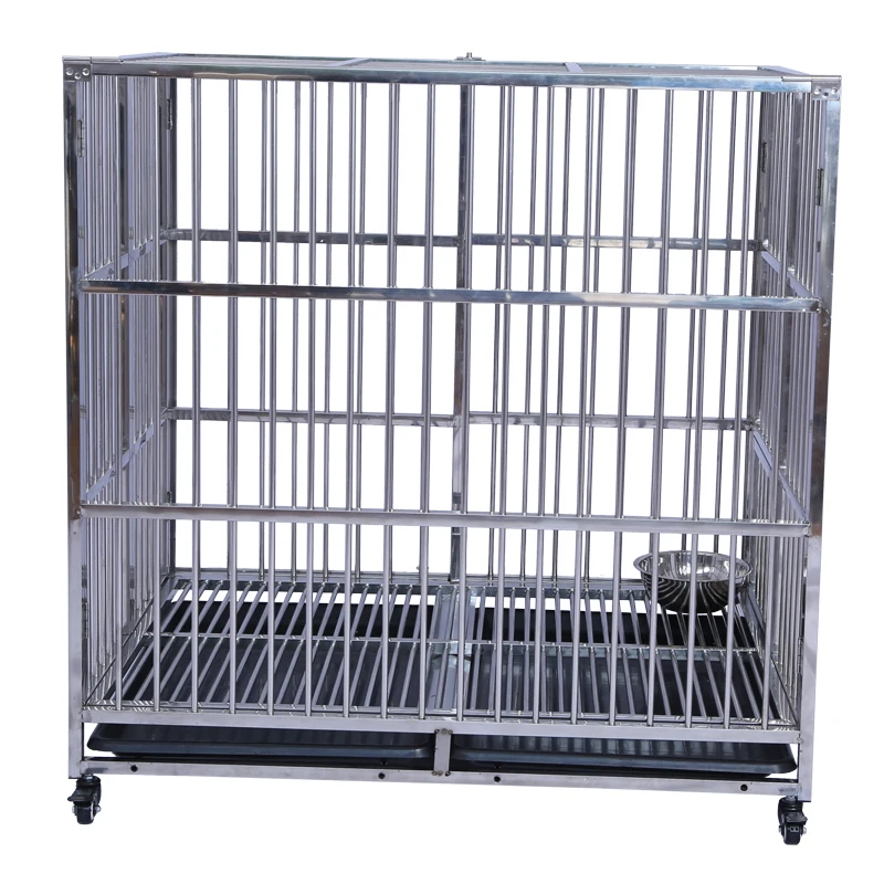 Customized Size Eco-friendly Stainless Steel Folding Outdoor Dog Crates Kennels