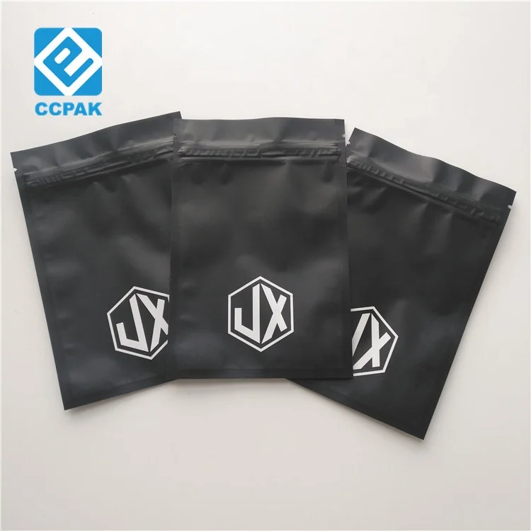Mylar foil 3 side sealed flat sachet for sunflower / alfalfa / grass seed packaging, mini ziplock bags