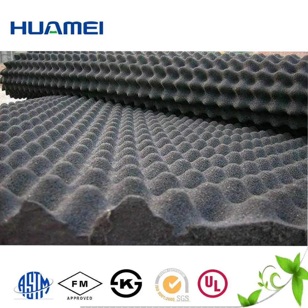 
sound proofing foam egg crate/sound absorbing egg shell PU foam 