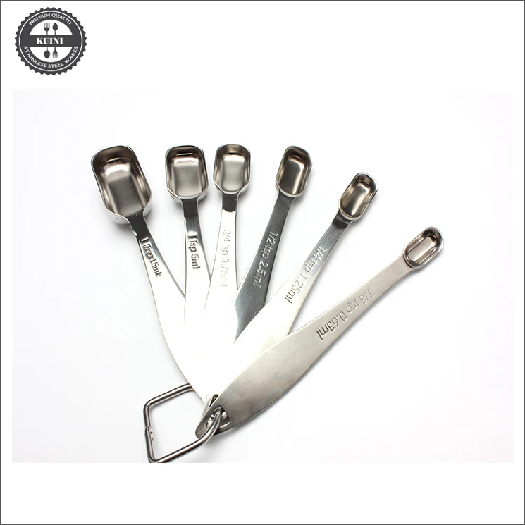 Stainless Steel 6 Piece Magnetic Measuring Spoon Set
